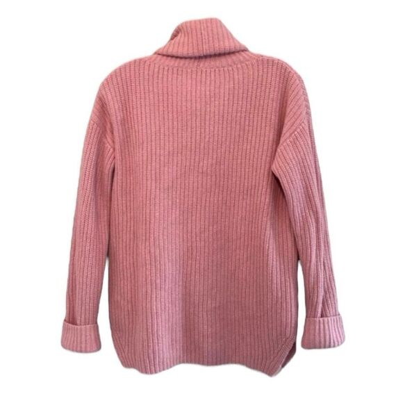 Theory Loryelle Turtleneck Sweater Naven Dust Pink Wool Knit XS - Picture 3 of 10
